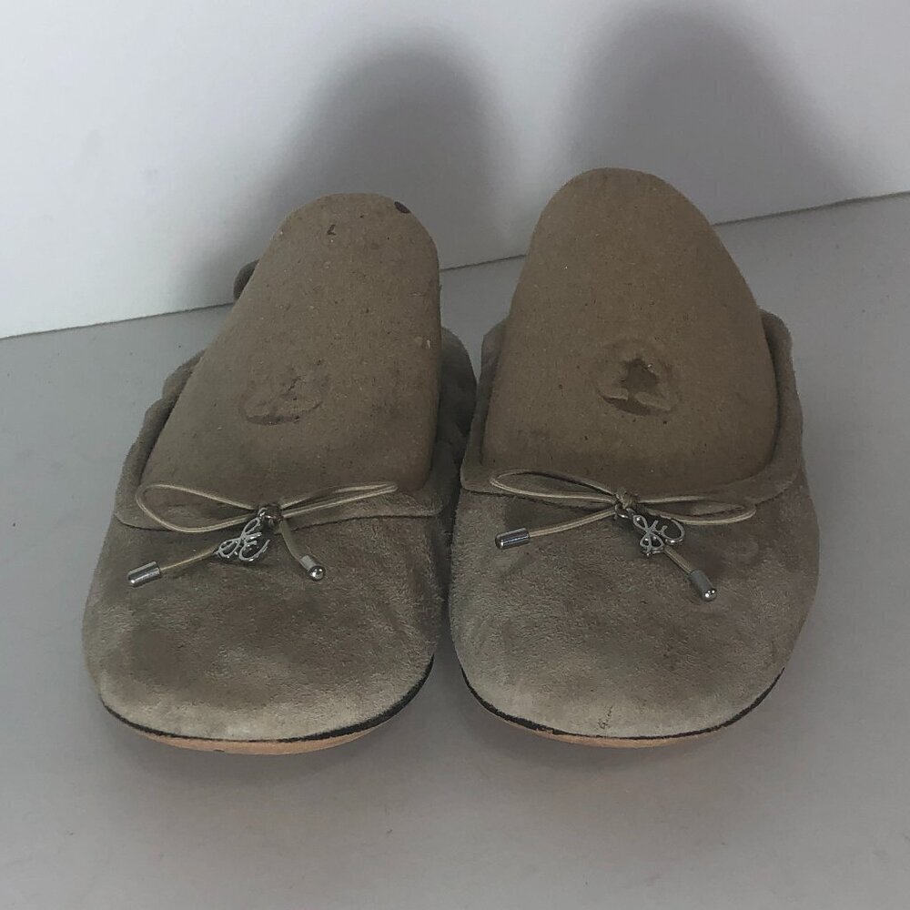 SAM EDELMAN Felicia Flats Women's Size 7.5 Tan Bow Leather Shoes A4085LP255 - Picture 2 of 14